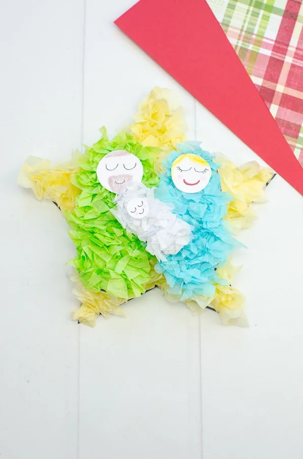 Crumbled Paper Nativity Craft