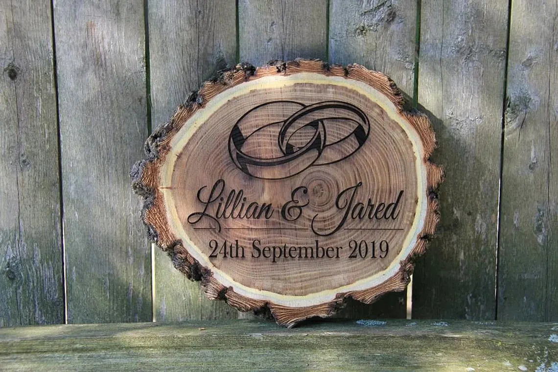 Rustic Log Plaque