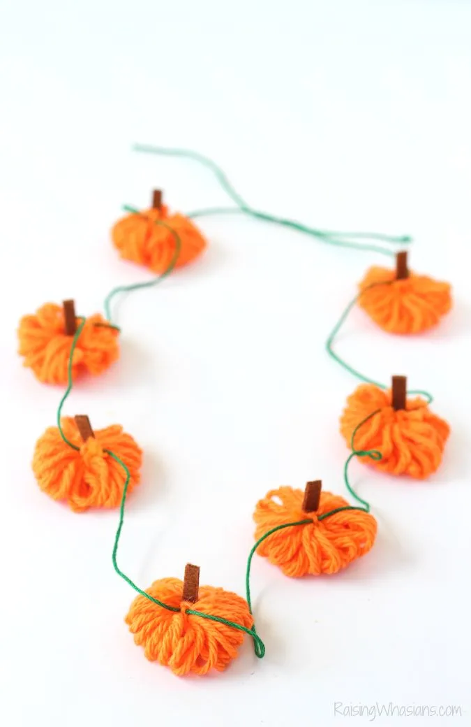 Yarn Pumpkin Necklace