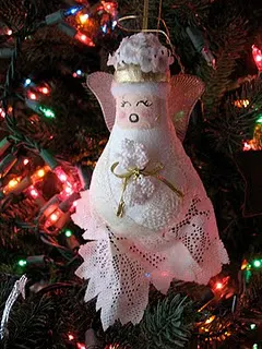 Lightbulb Angel Ornament