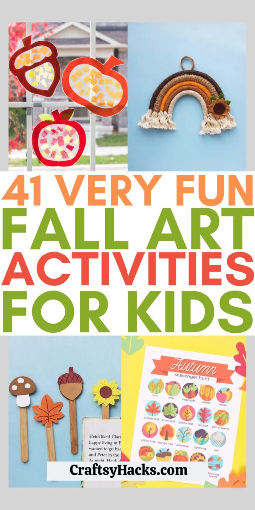 40 Fun Fall Art Activities For Kids Craftsy Hacks   41 Fall Art 1 512x1024 