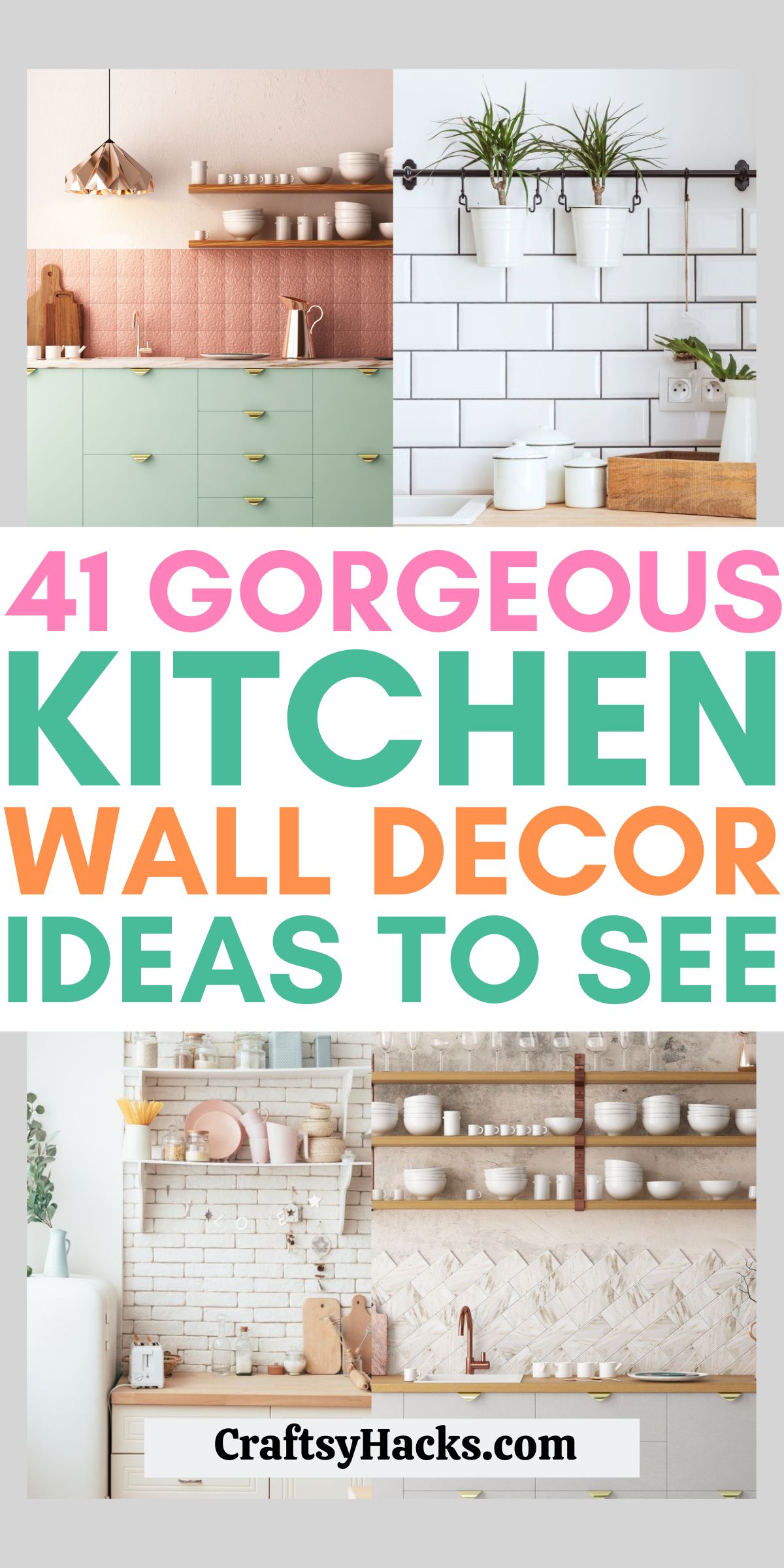 20 Gorgeous Kitchen Wall Decor Ideas   Craftsy Hacks
