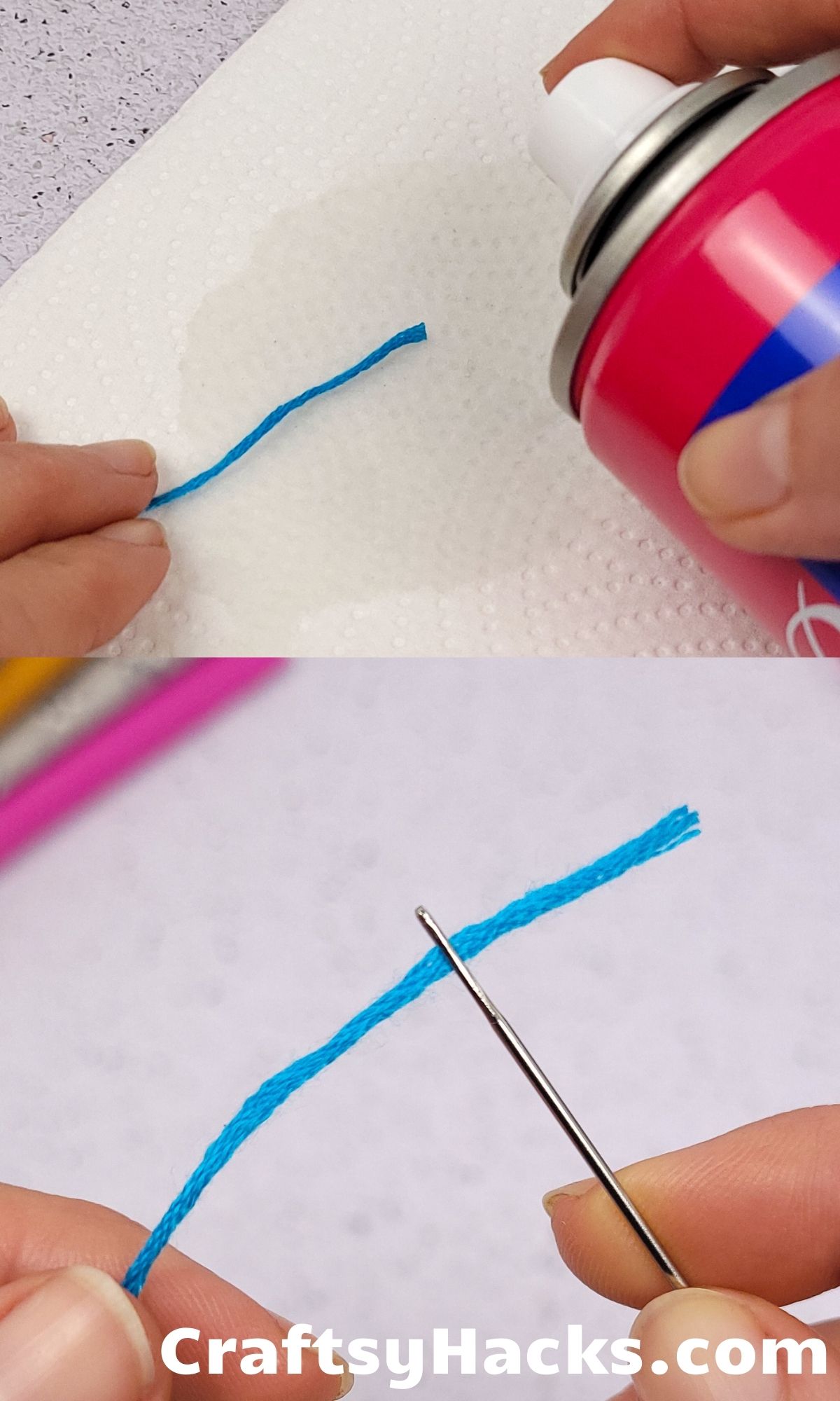 Prevent Fraying When Threading Needles