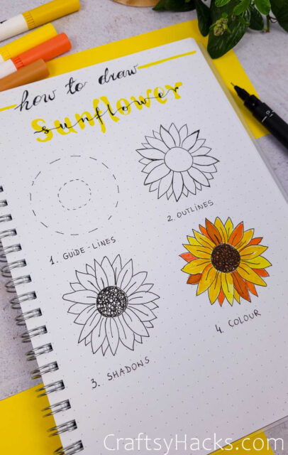 40+ Easy Flower Doodle Ideas (Step-by-Step) - Craftsy Hacks