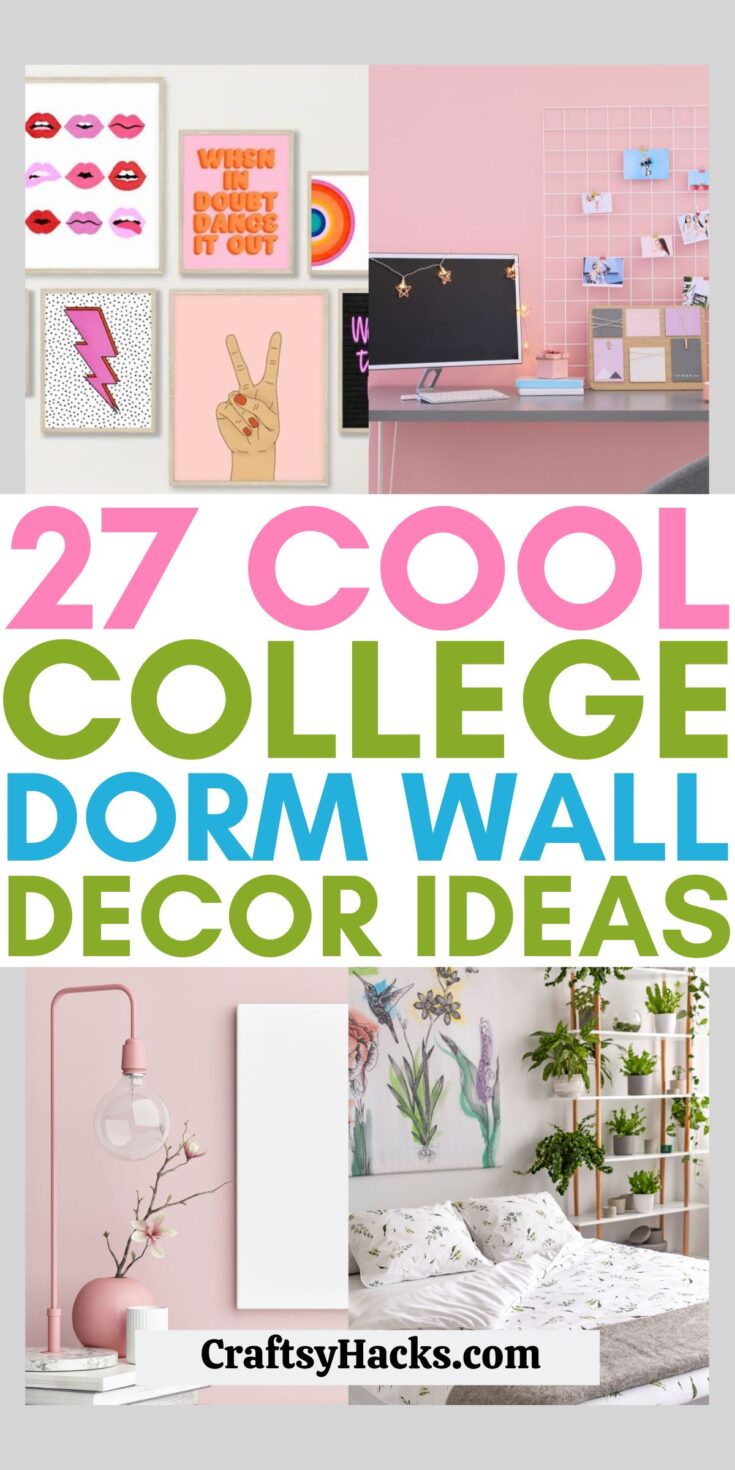 27 College Dorm Wall Decor Ideas - Craftsy Hacks