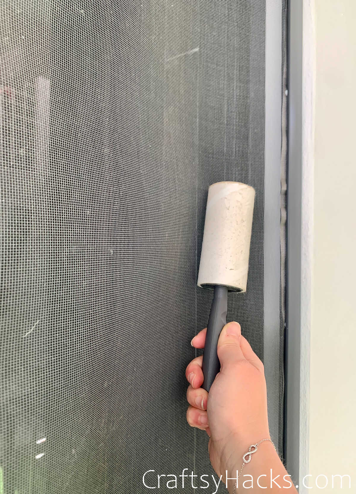Clean Windows Screens with a Lint Roller