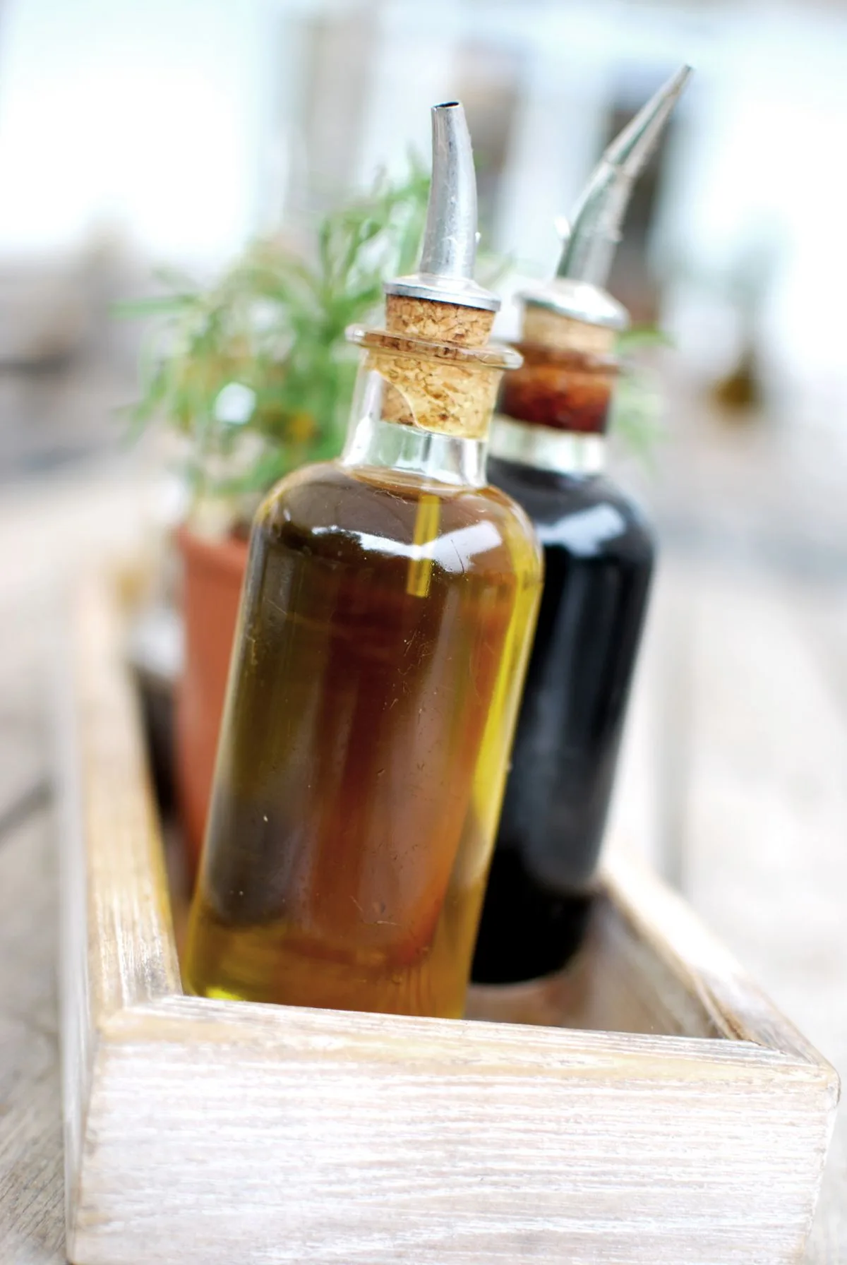 Olive Oil and Vinegar Display