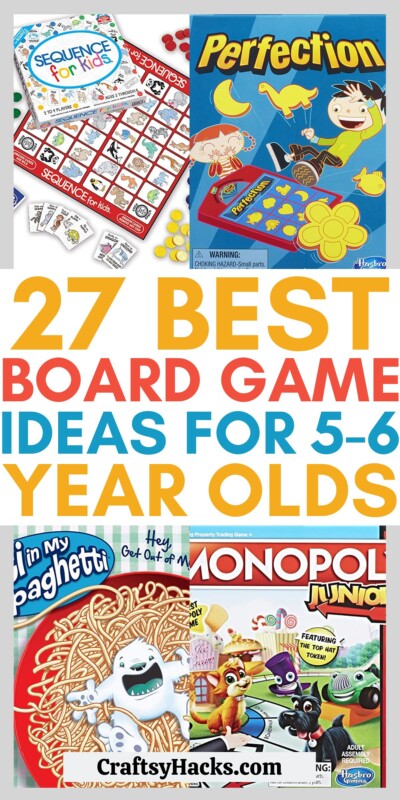 27 Best Board Games for 5-6 Year Olds - Craftsy Hacks