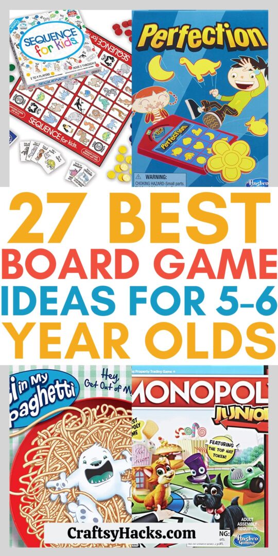 27 Best Board Games For 5 6 Year Olds Craftsy Hacks