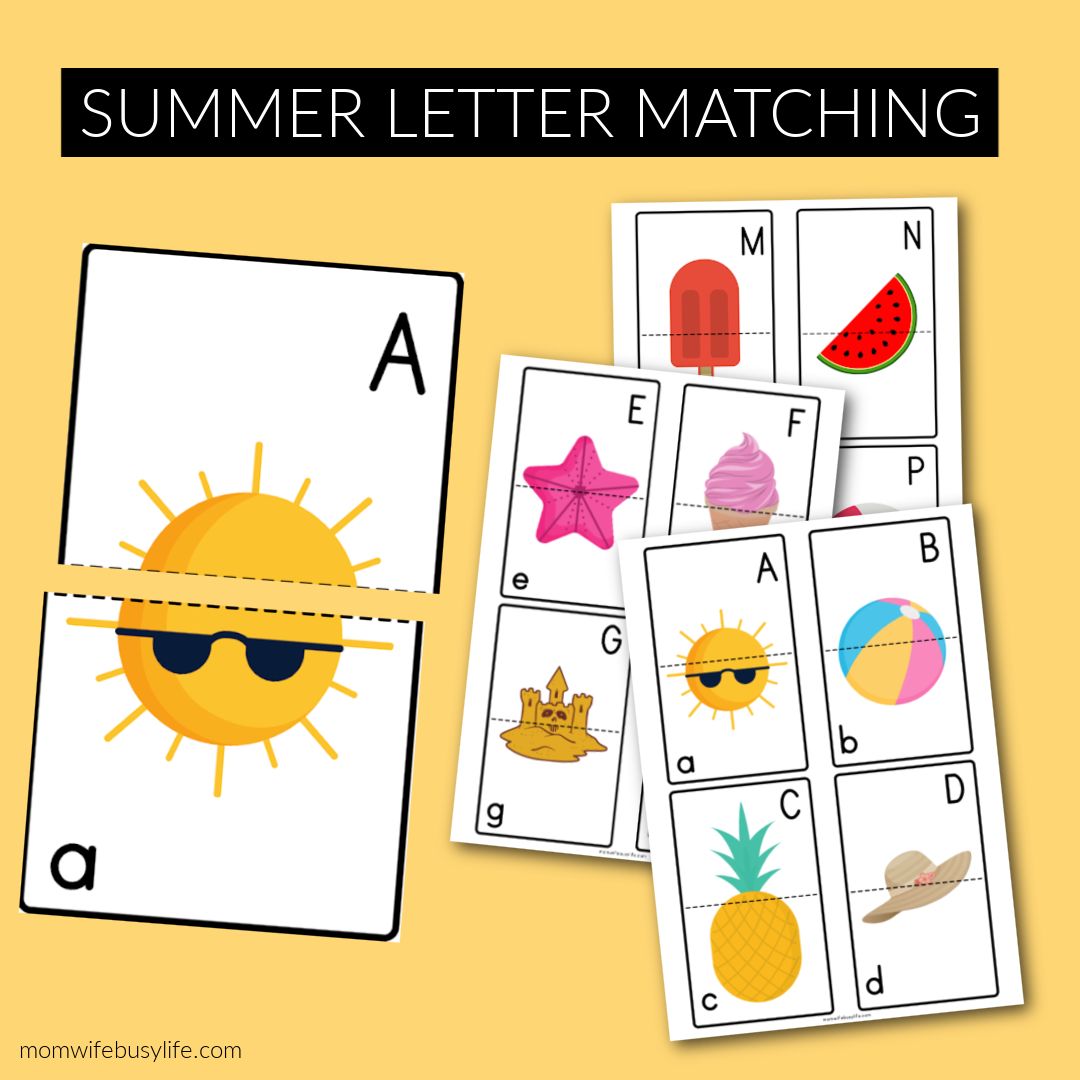 Summer Letter Matching Game
