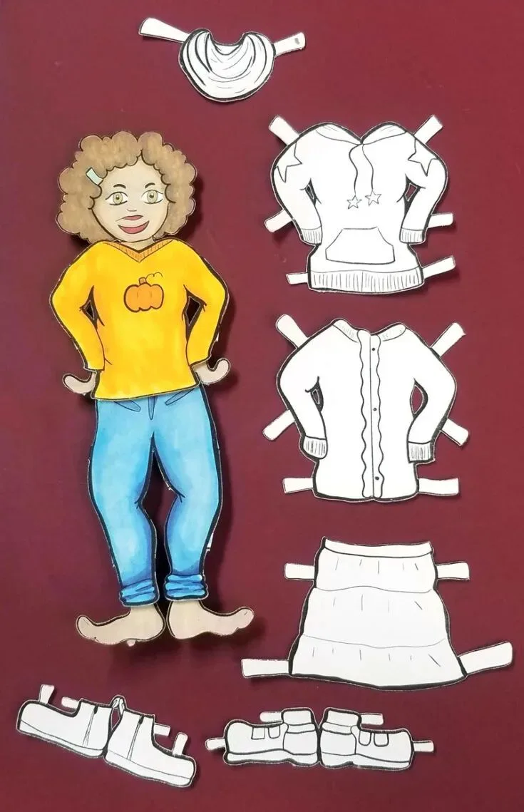 Fall Paper Dolls