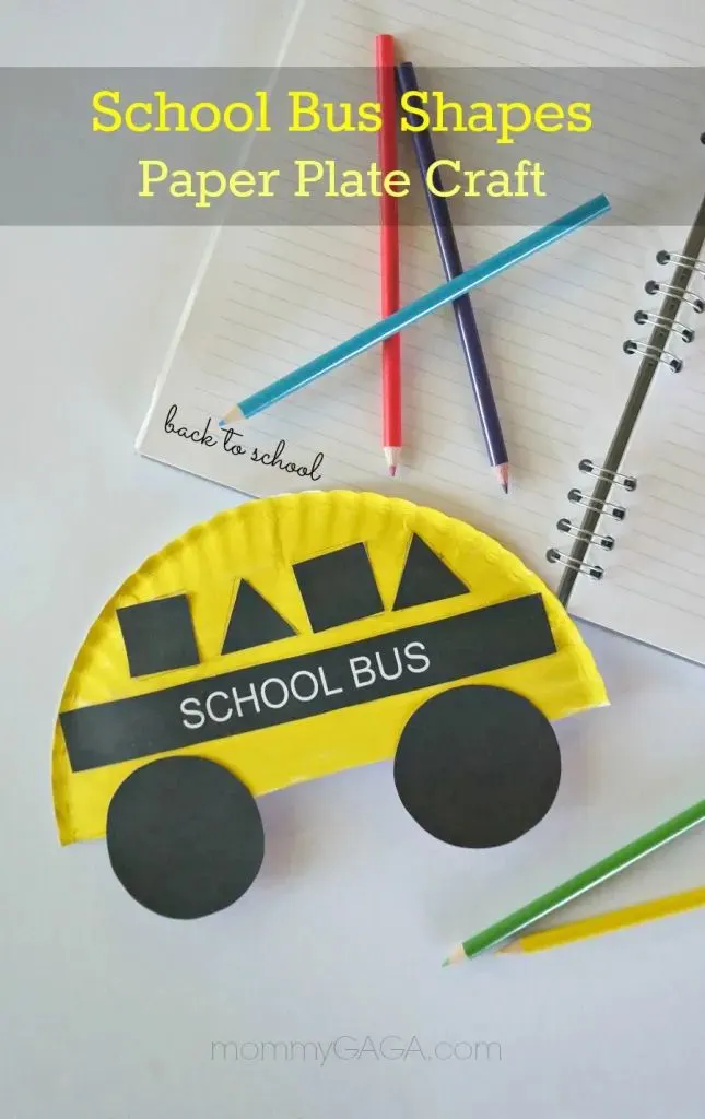 Paper Plate School Bus Craft