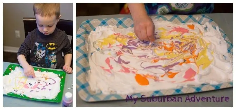 Painting with Shaving Cream
