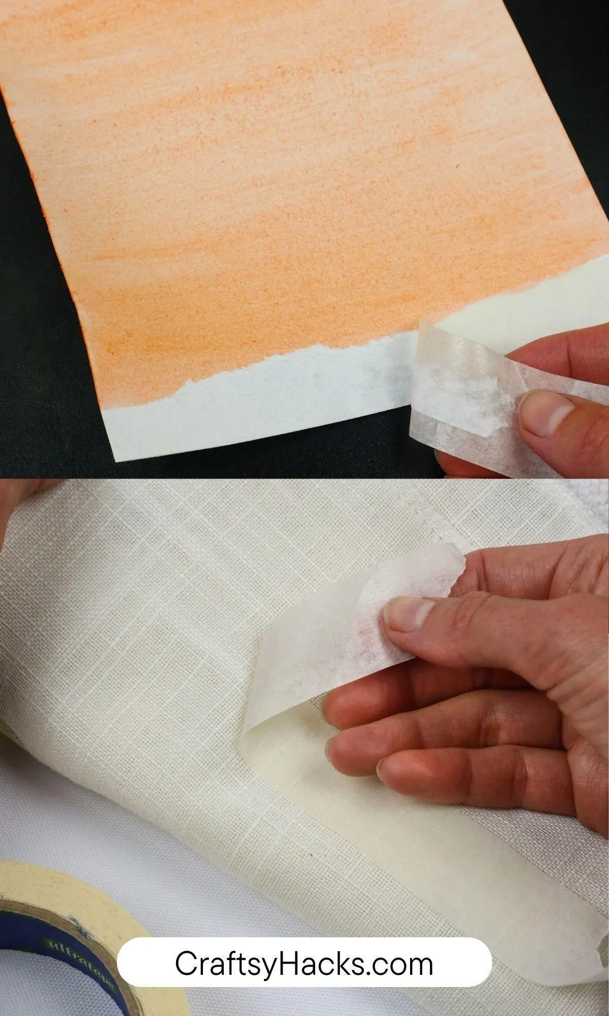 reduce masking tape stickiness