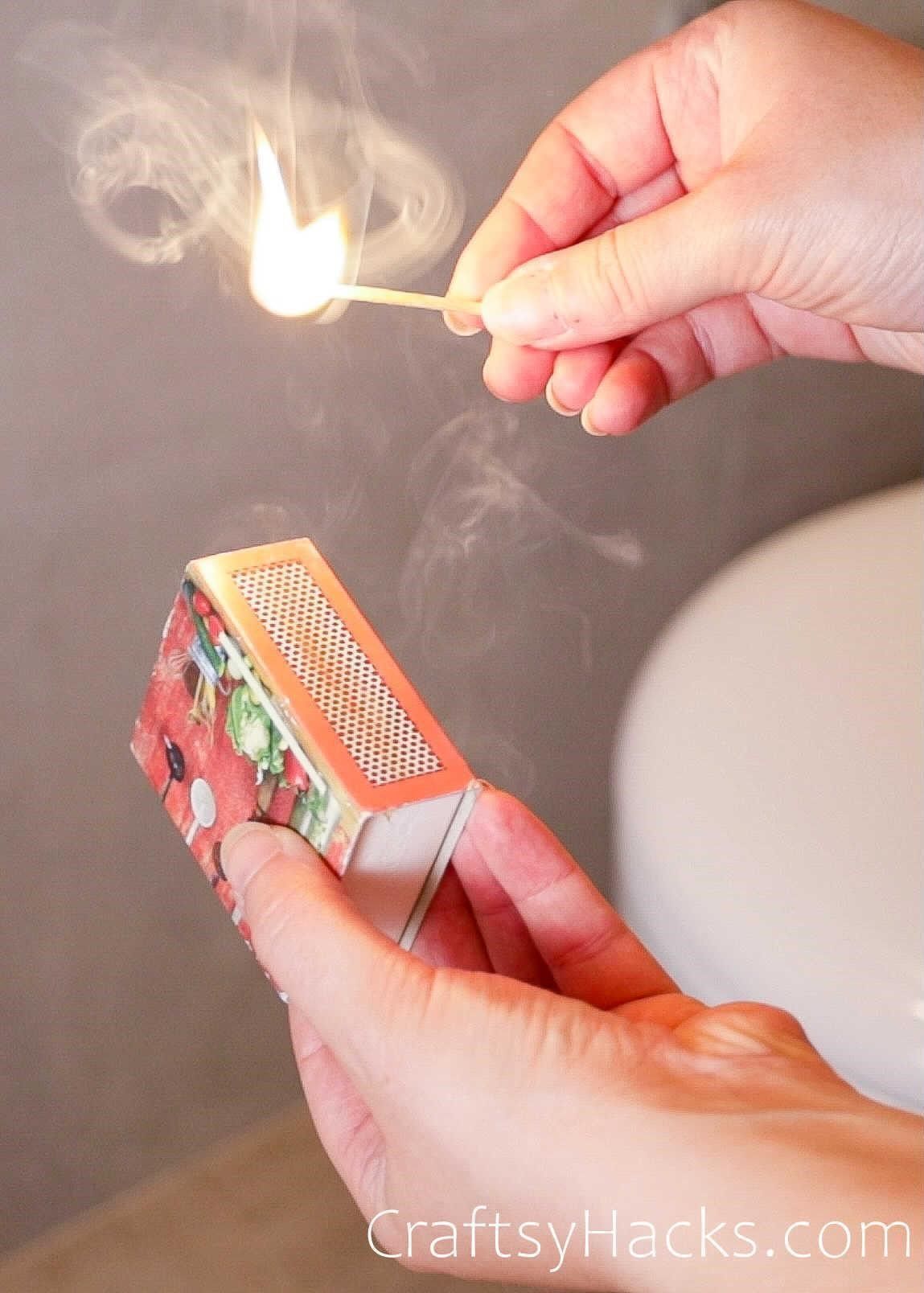 use matches for bad odor