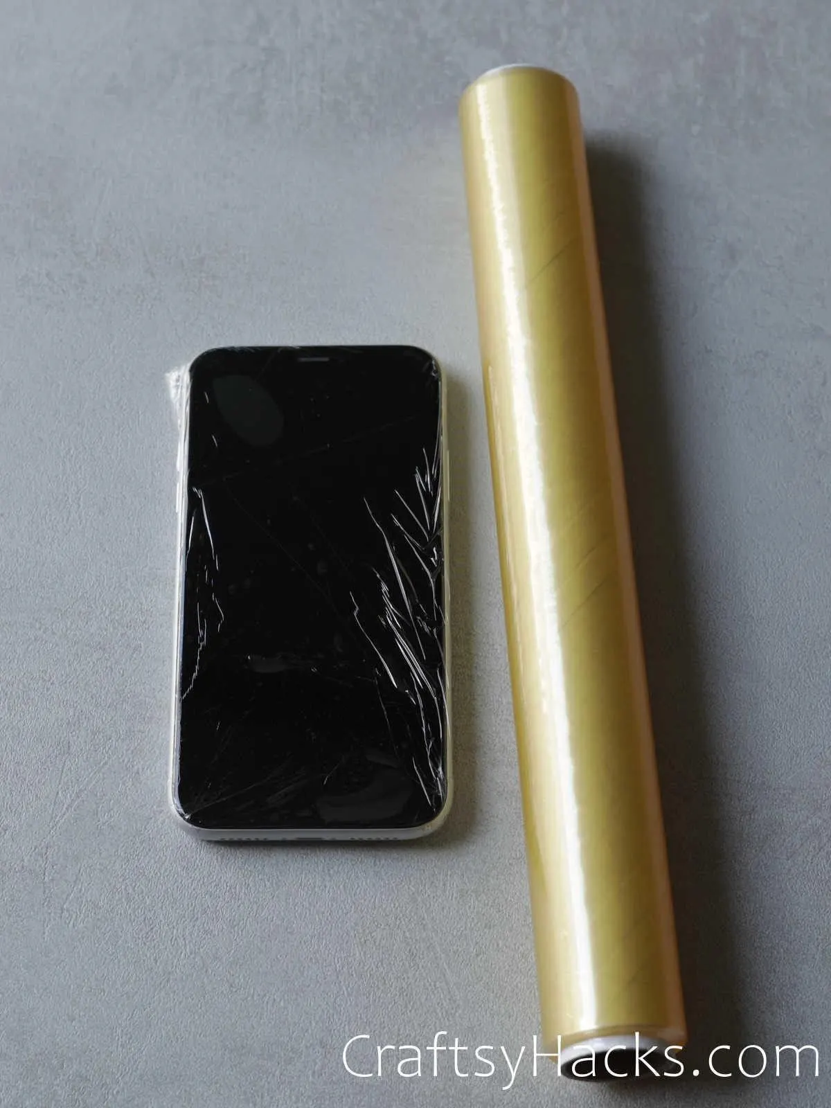 plastic wrap to cover cell phone when cooking