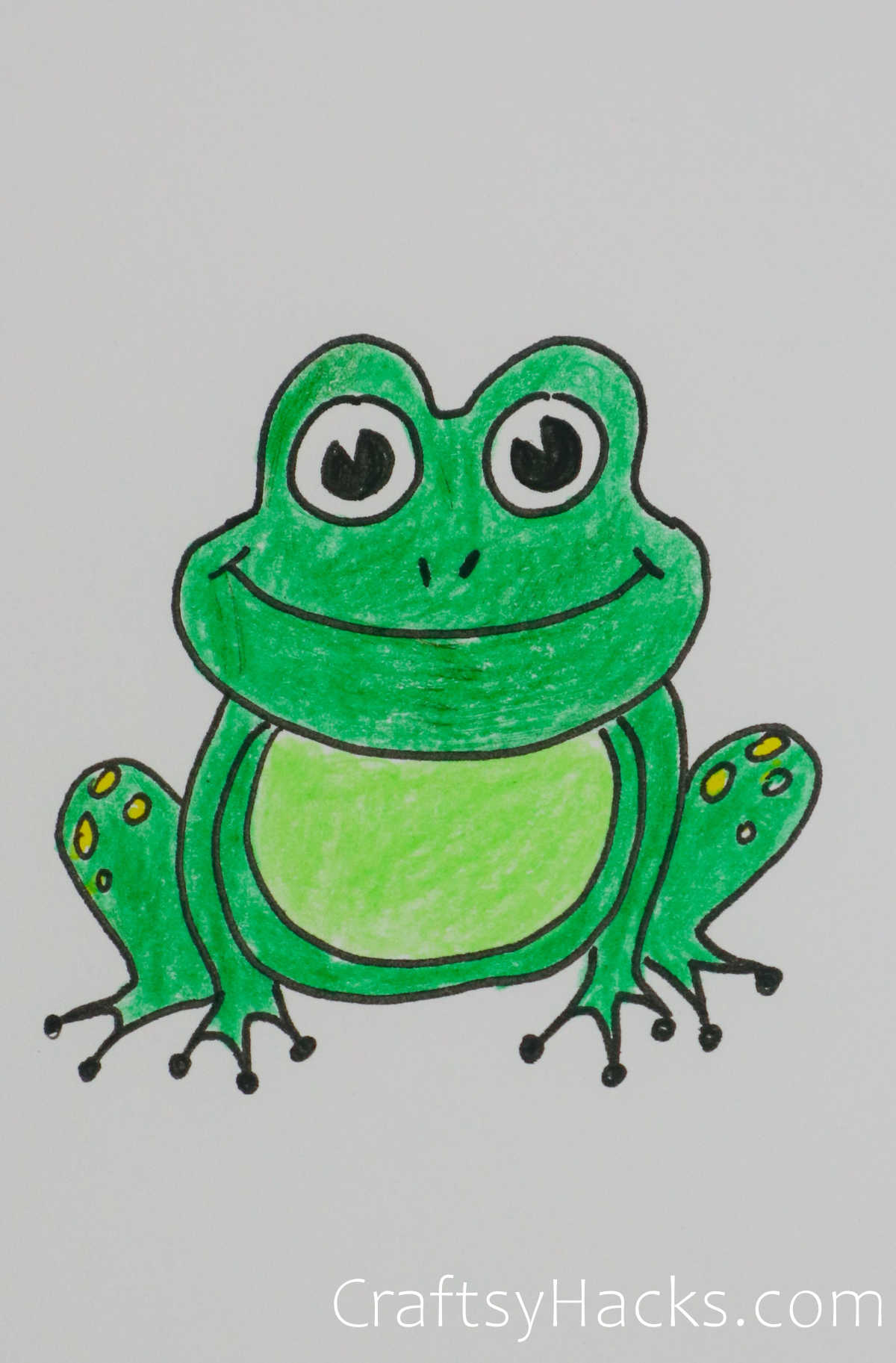 Step by step to draw a Frog. Drawing tutorial a Frog. Drawing lesson for  children. Vector illustration Stock Vector | Adobe Stock
