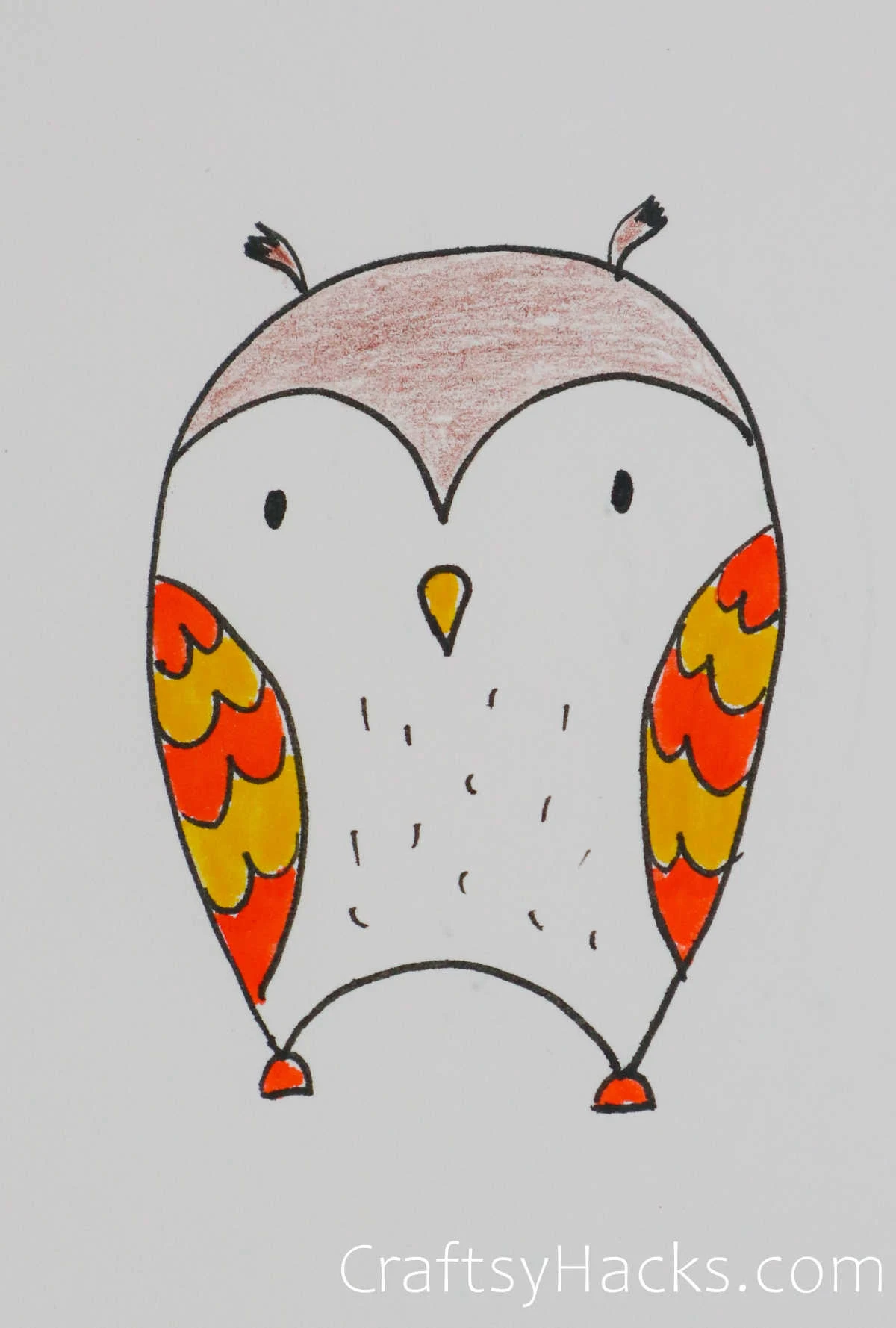 HOW TO DRAW OWL STEP BY STEP | HOW TO DRAW OWL FOR KIDS | STEP BY STEP OWL  DRAWING FOR KIDS. | In this video we have shown how to draw