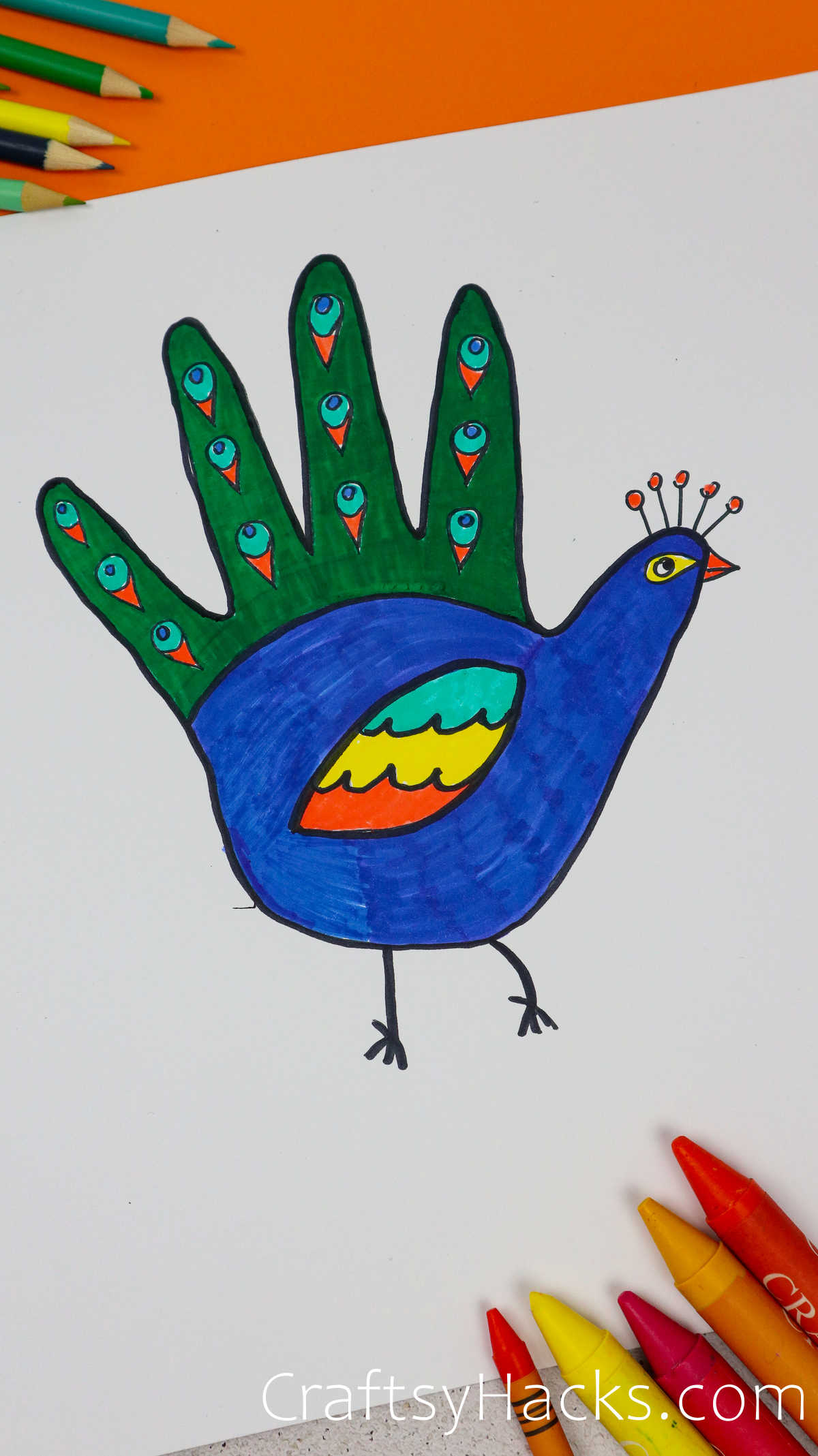 peafowl doodle
