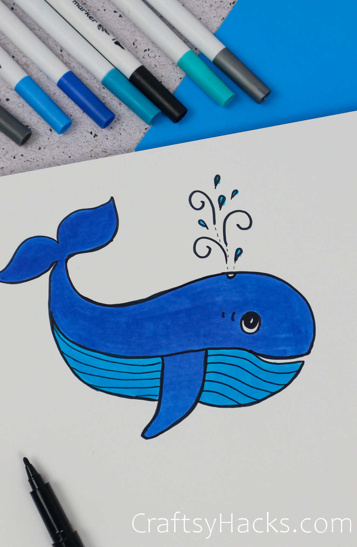 whale doodle