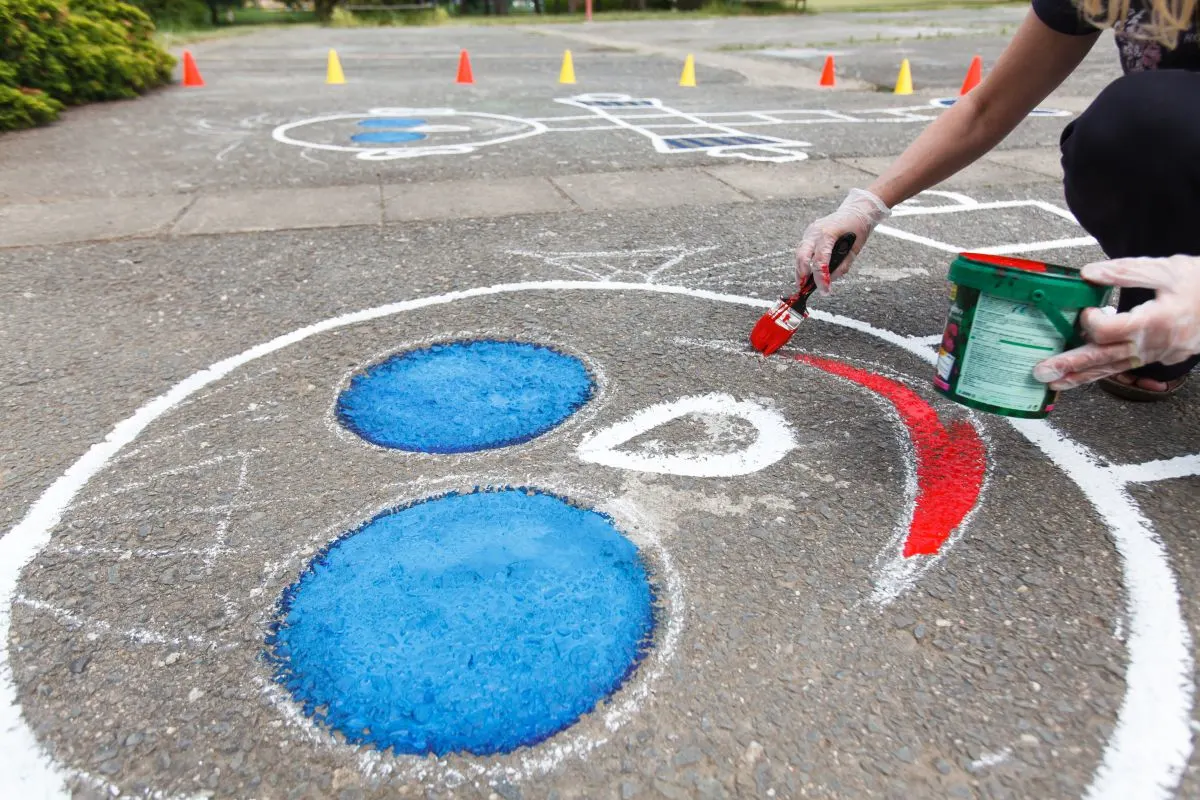 puffy sidewalk paint