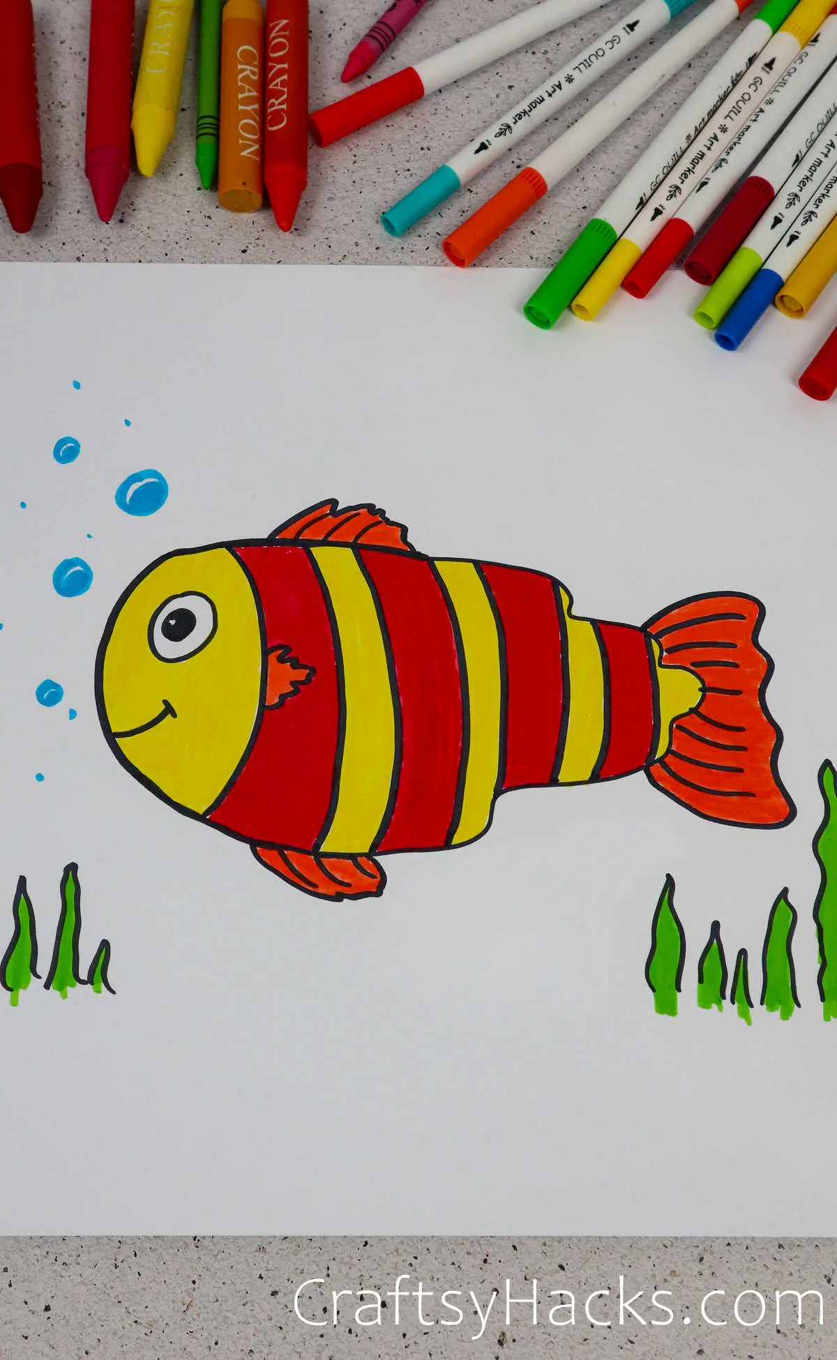 fish doodle