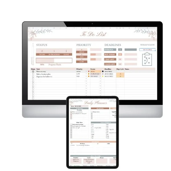 eidtable excel planner