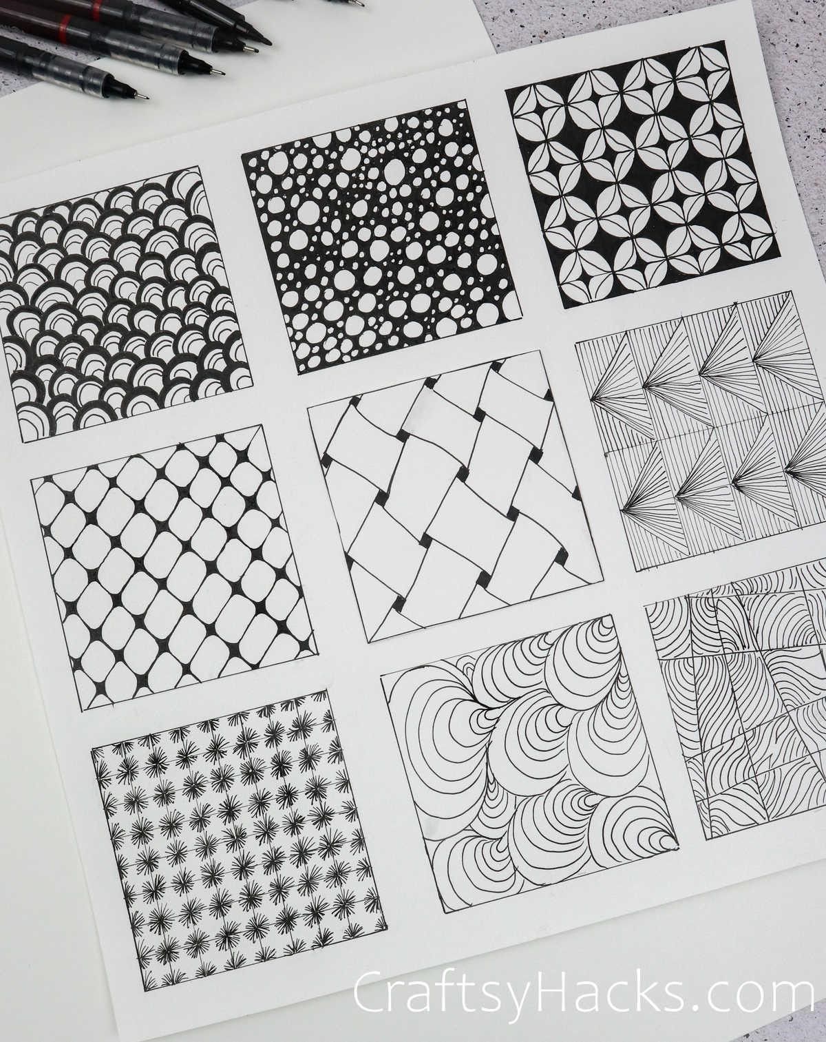 Easy Patterns to Draw – 35 Pattern Ideas for Drawing