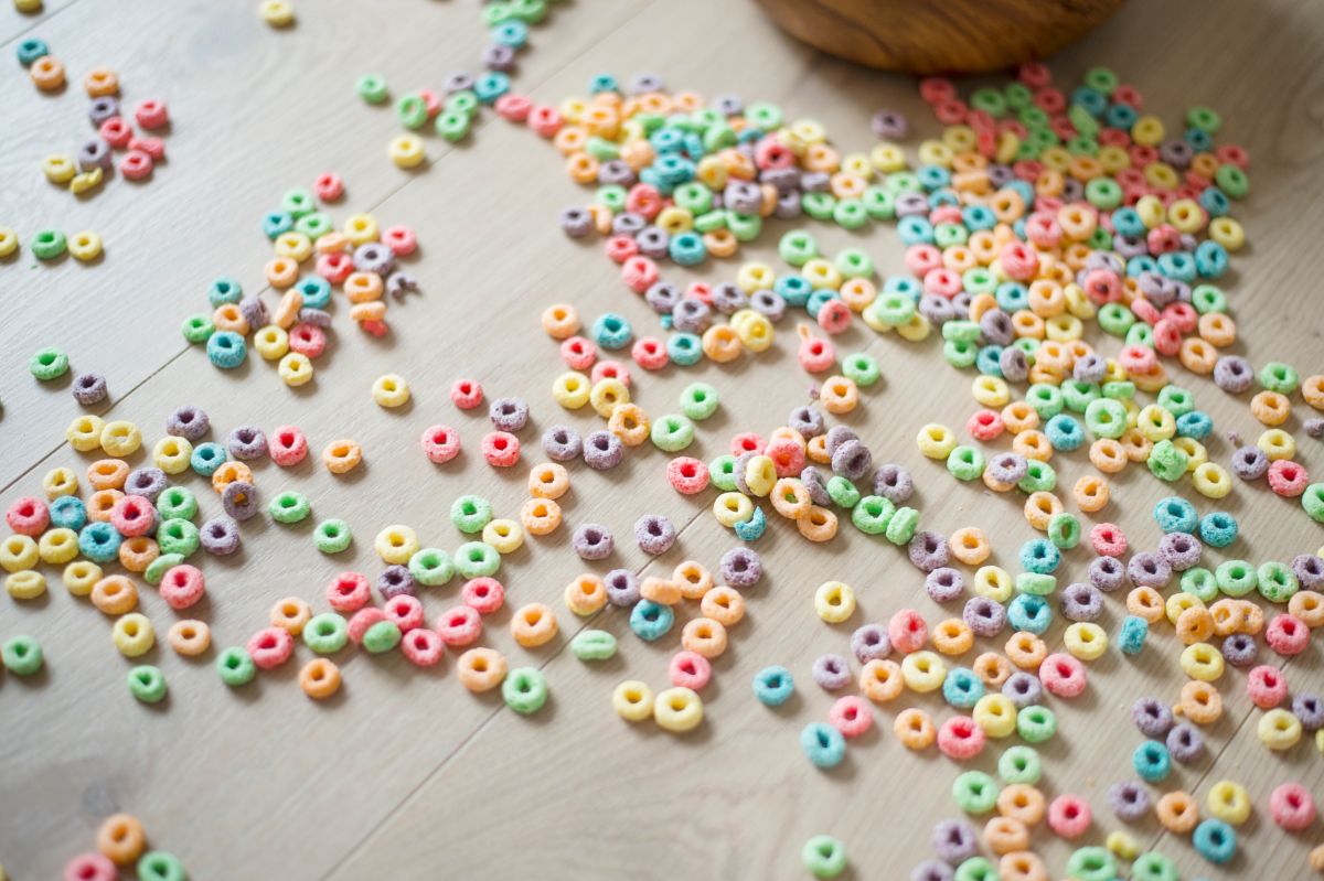rainbow cereal necklace