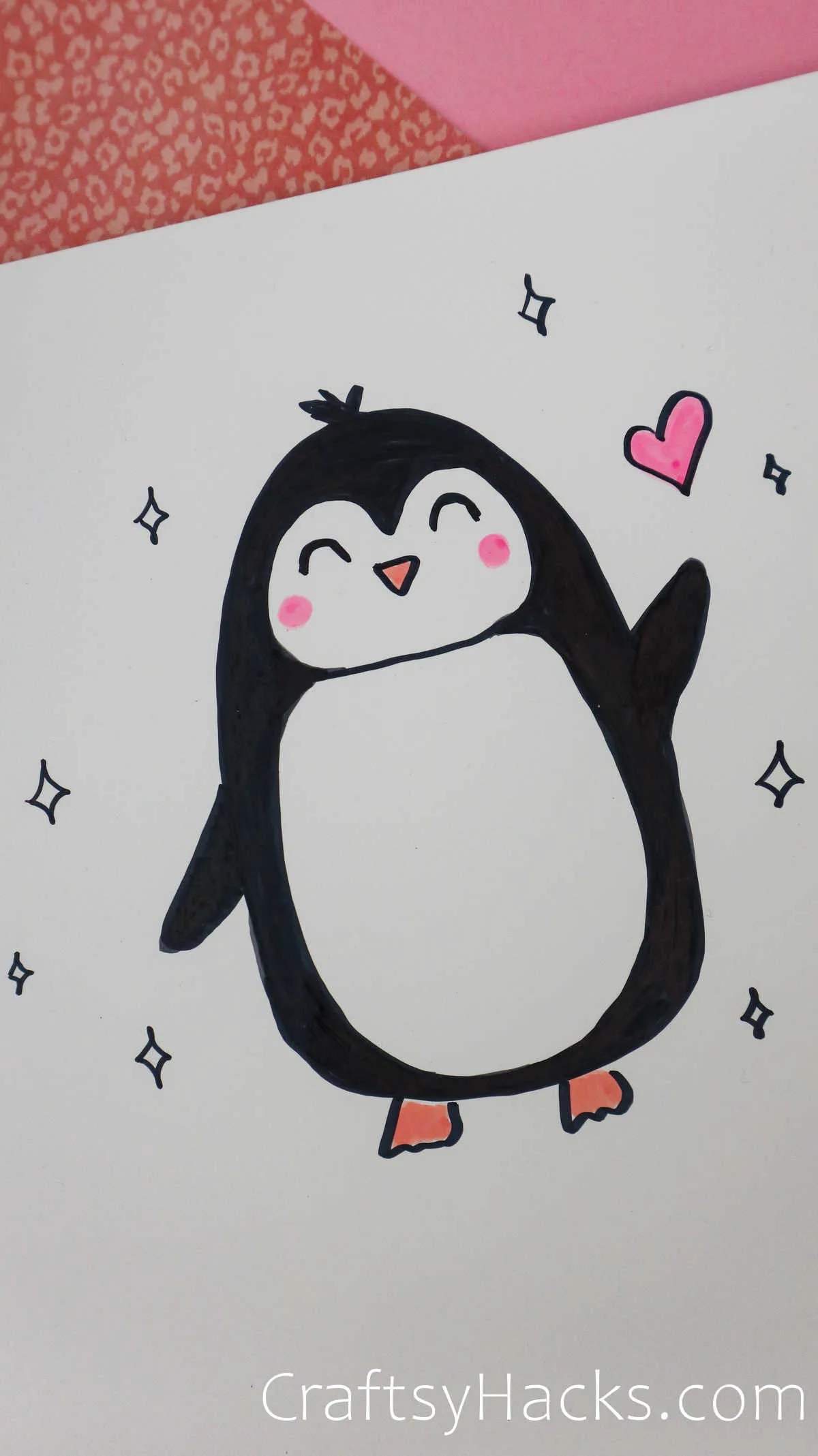 penguin doodle