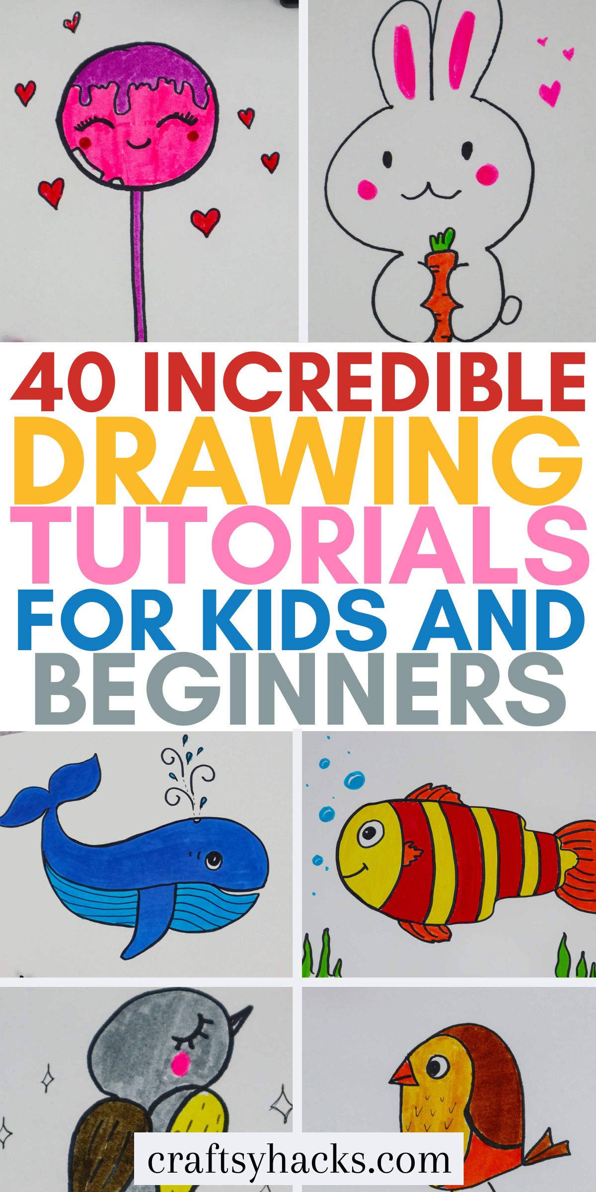 40 Easy Drawing Ideas for Kids - Craftsy Hacks