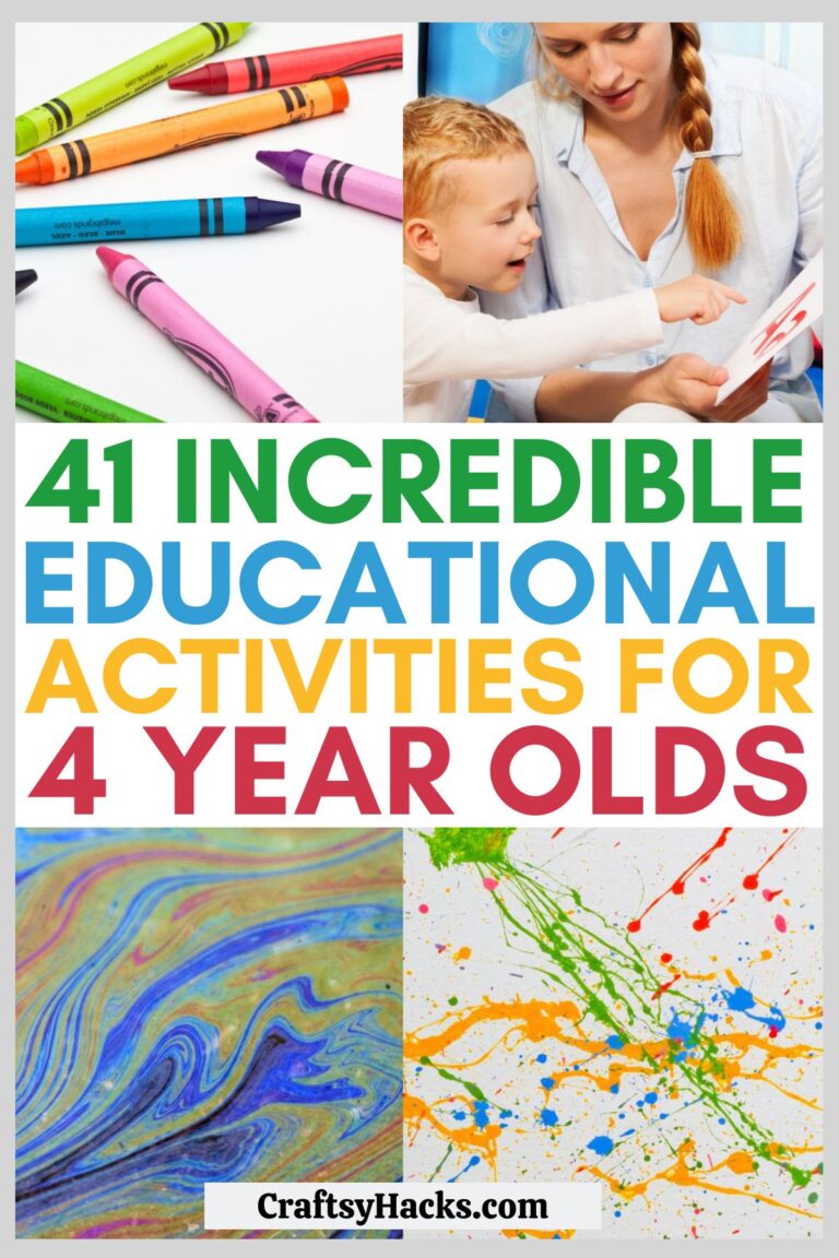 41 Fun Learning Activities for 4-Year-Olds - Craftsy Hacks