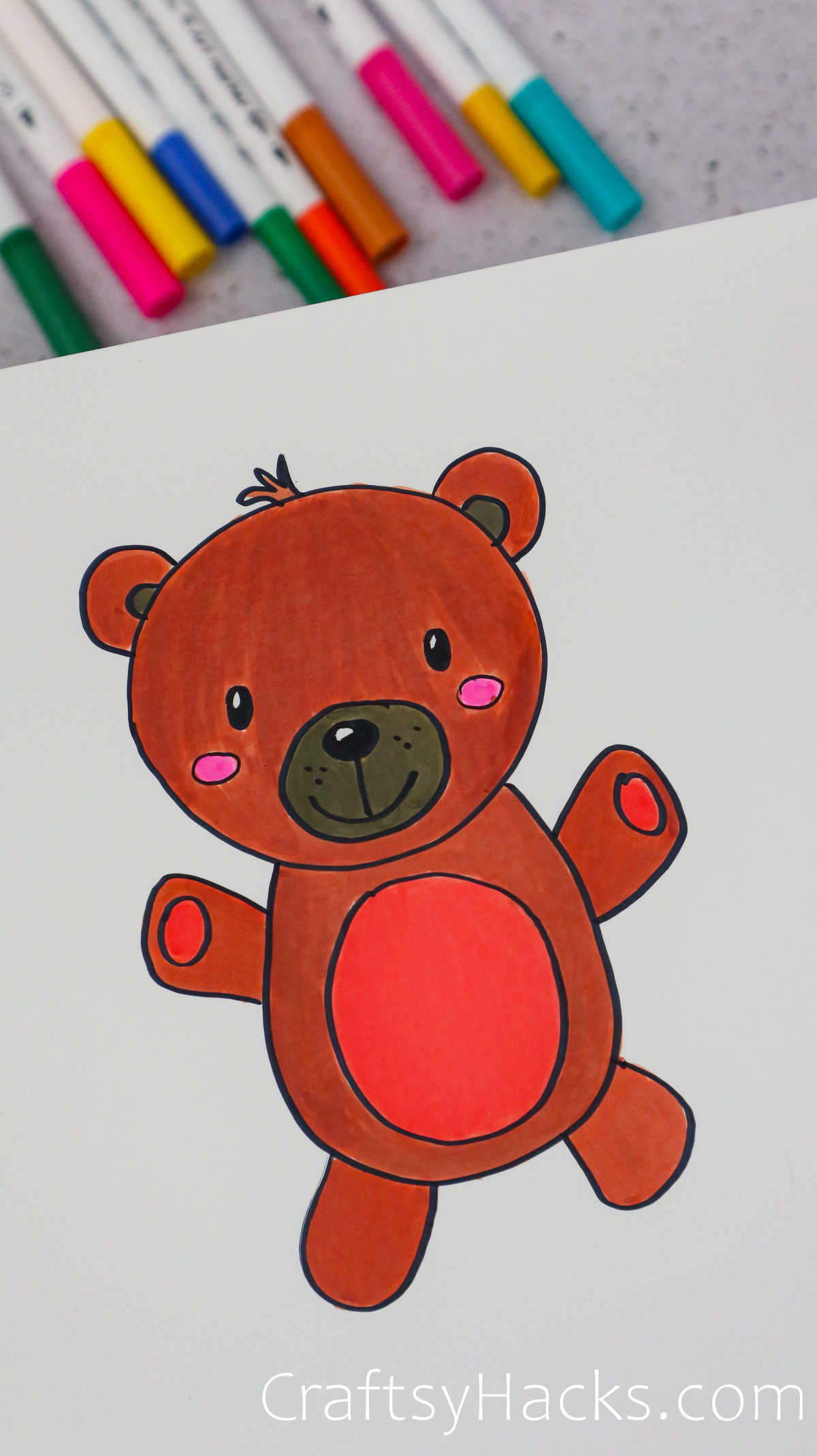 teddy bear doodle