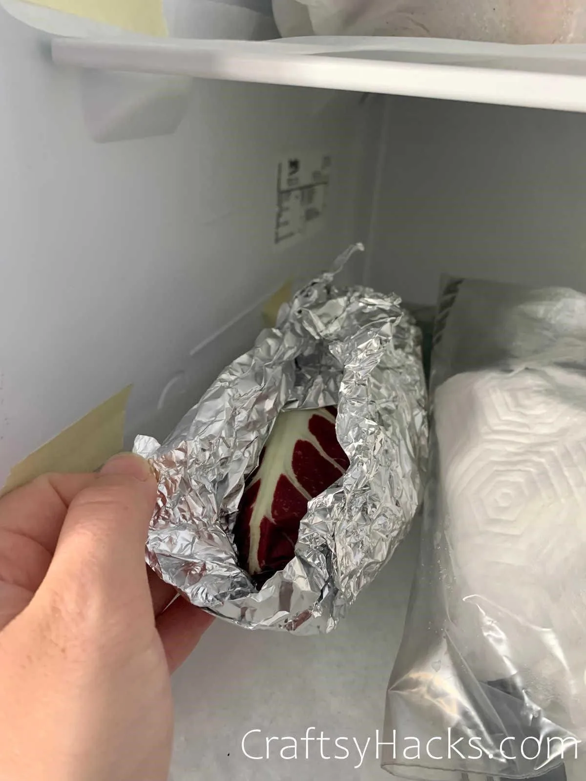 wrap raddichio in foil