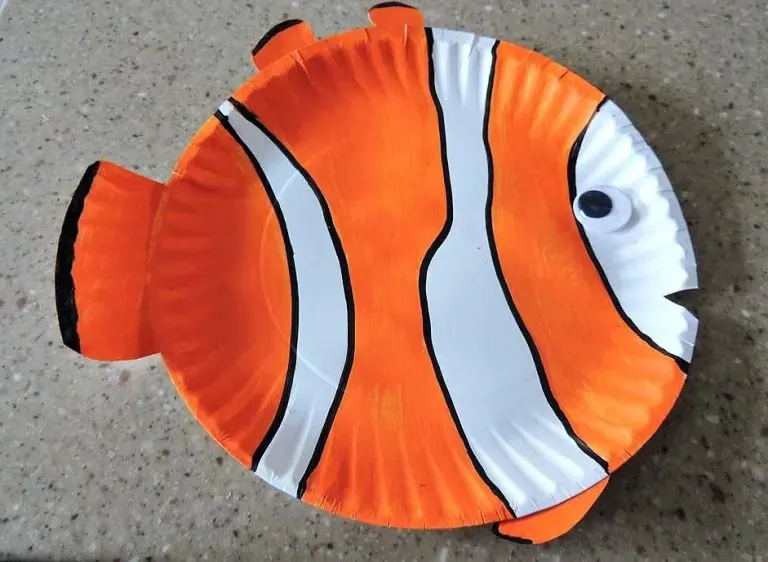 paper plate fish