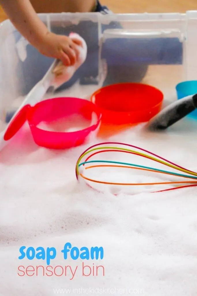 Soap Foam Sensory Bin