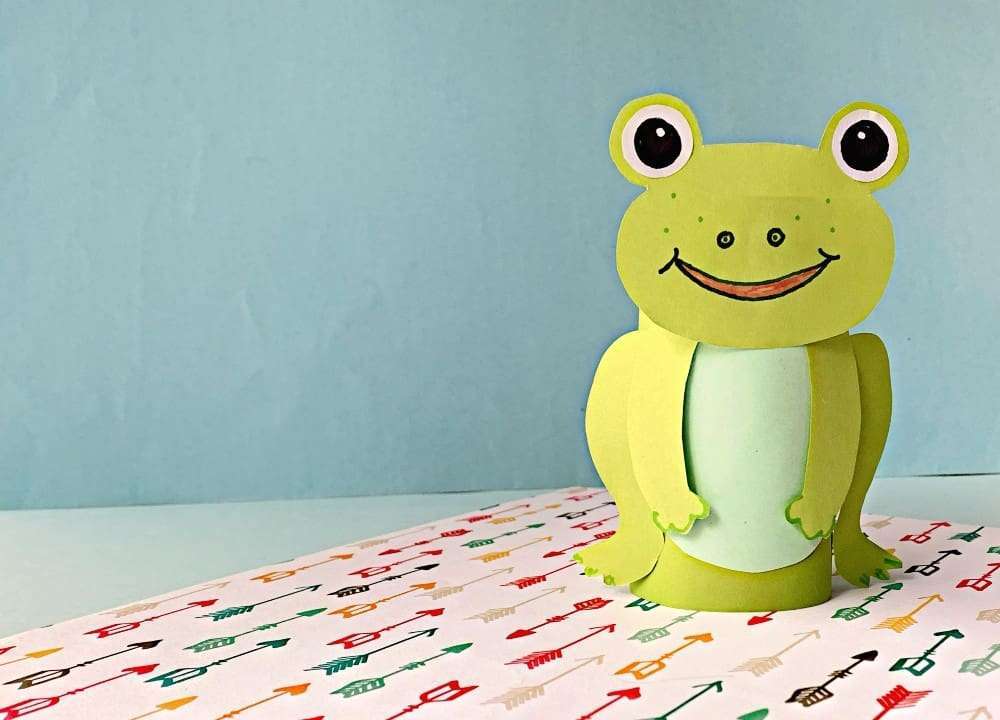 frog toilet paper roll craft