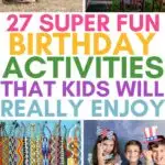 birthday party activities for kids
