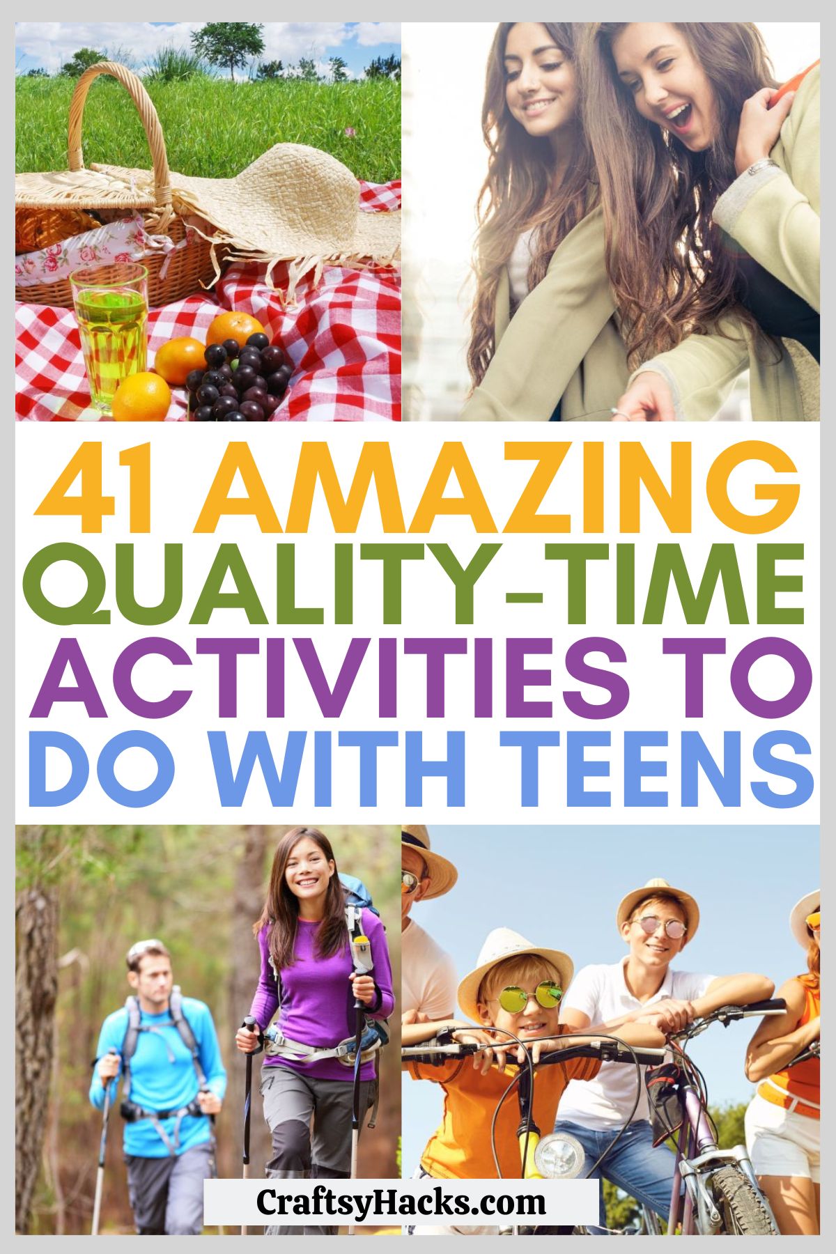 quality-time activity ideas to do with teenagers