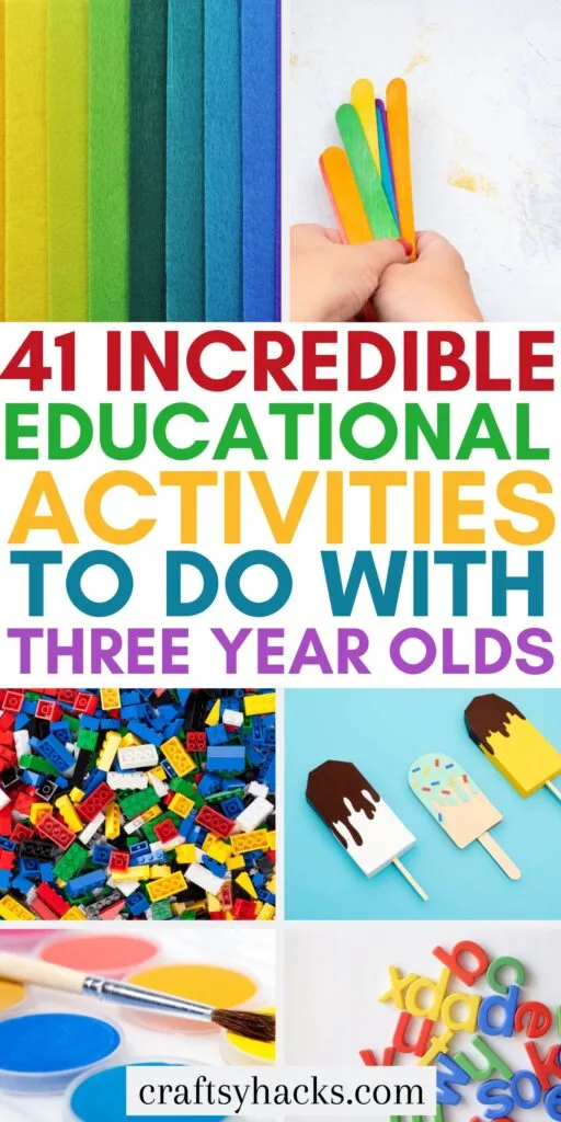 learning activity ideas for 3 year olds