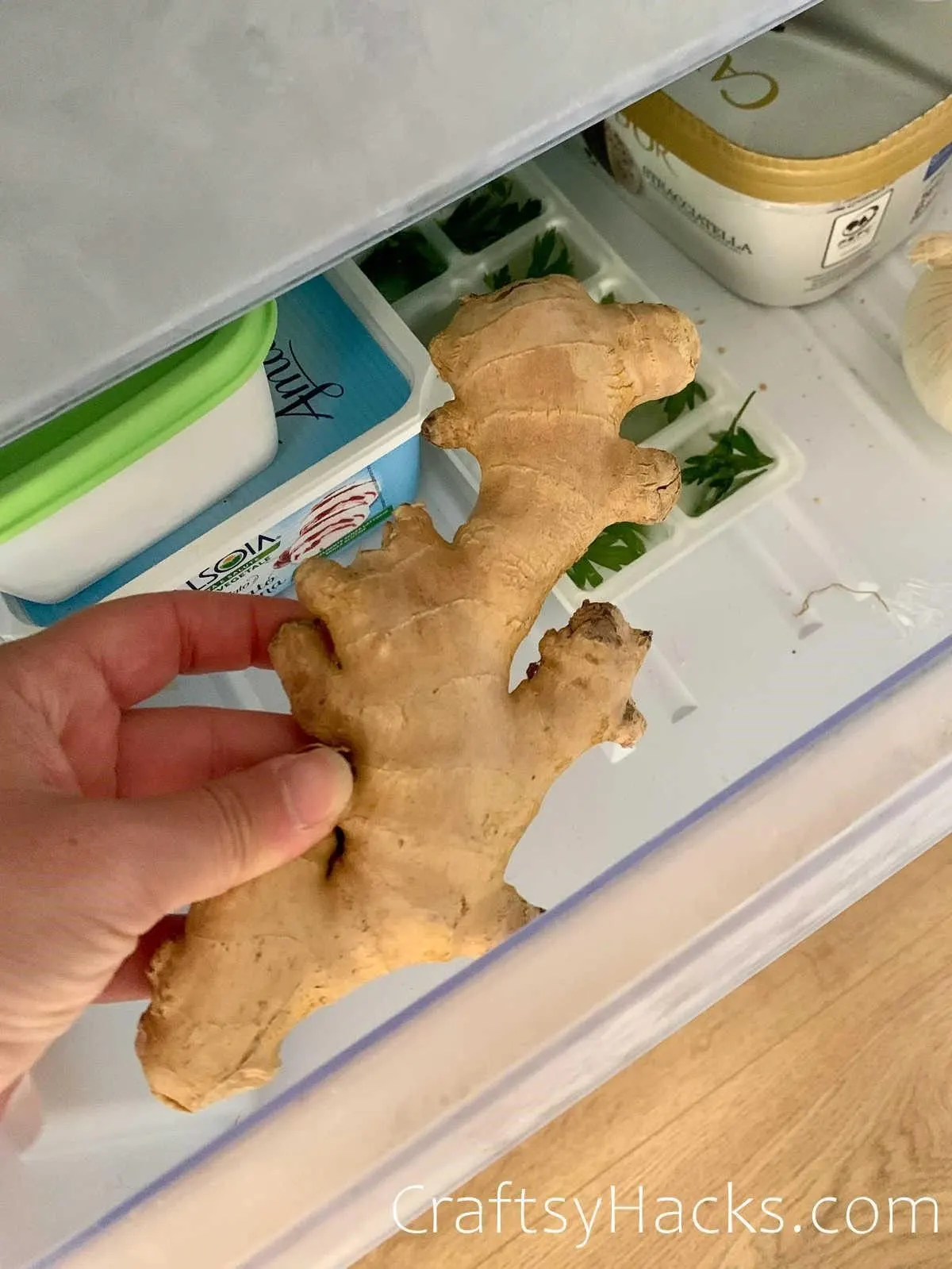 keep ginger in freezer