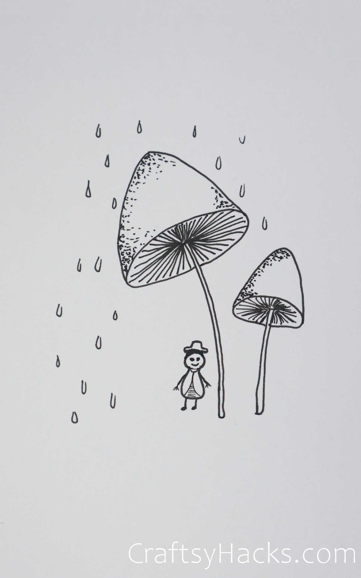 Cool Pencil Drawing Designs   1. Mushrooms 