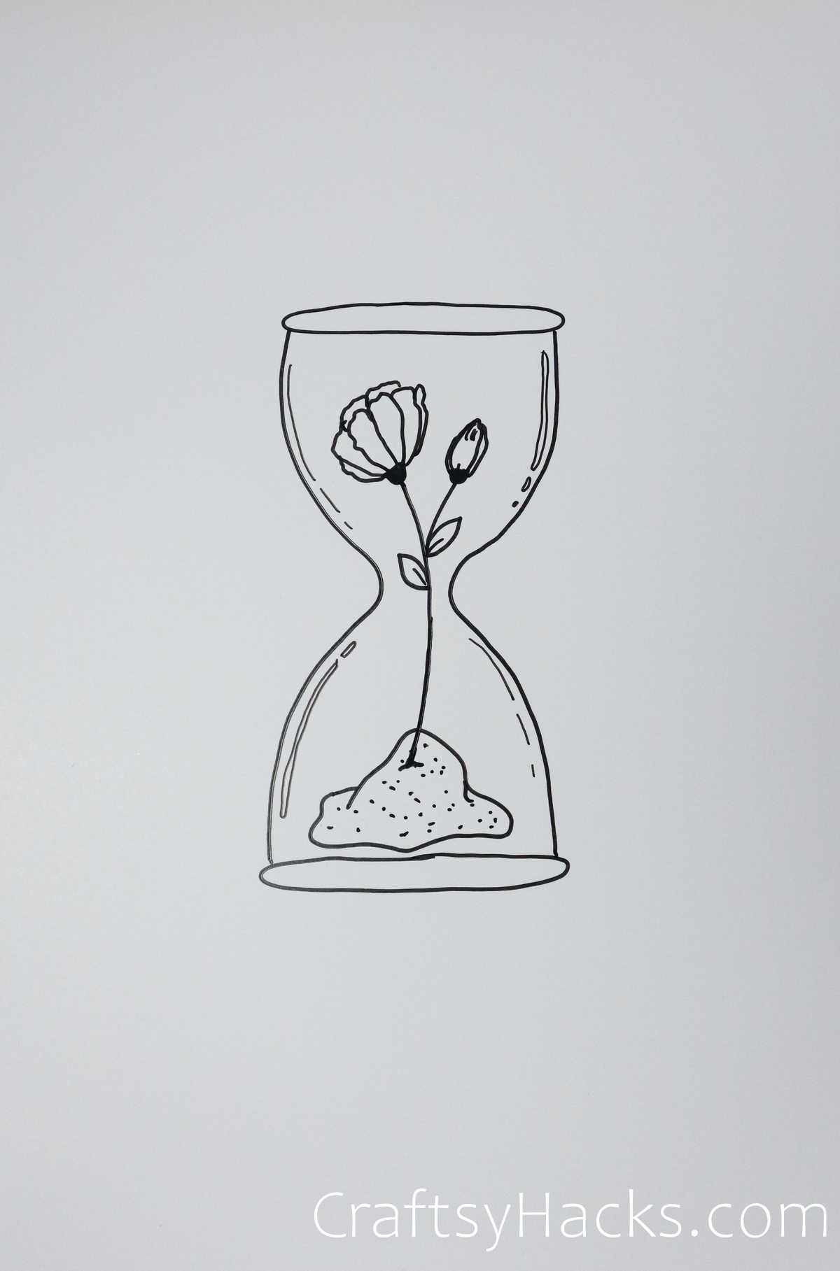 hourglass drawing