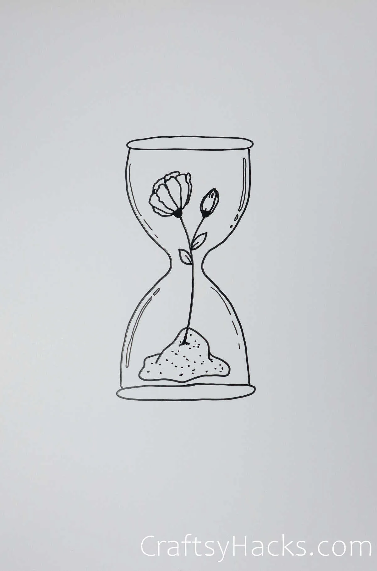 hourglass drawing