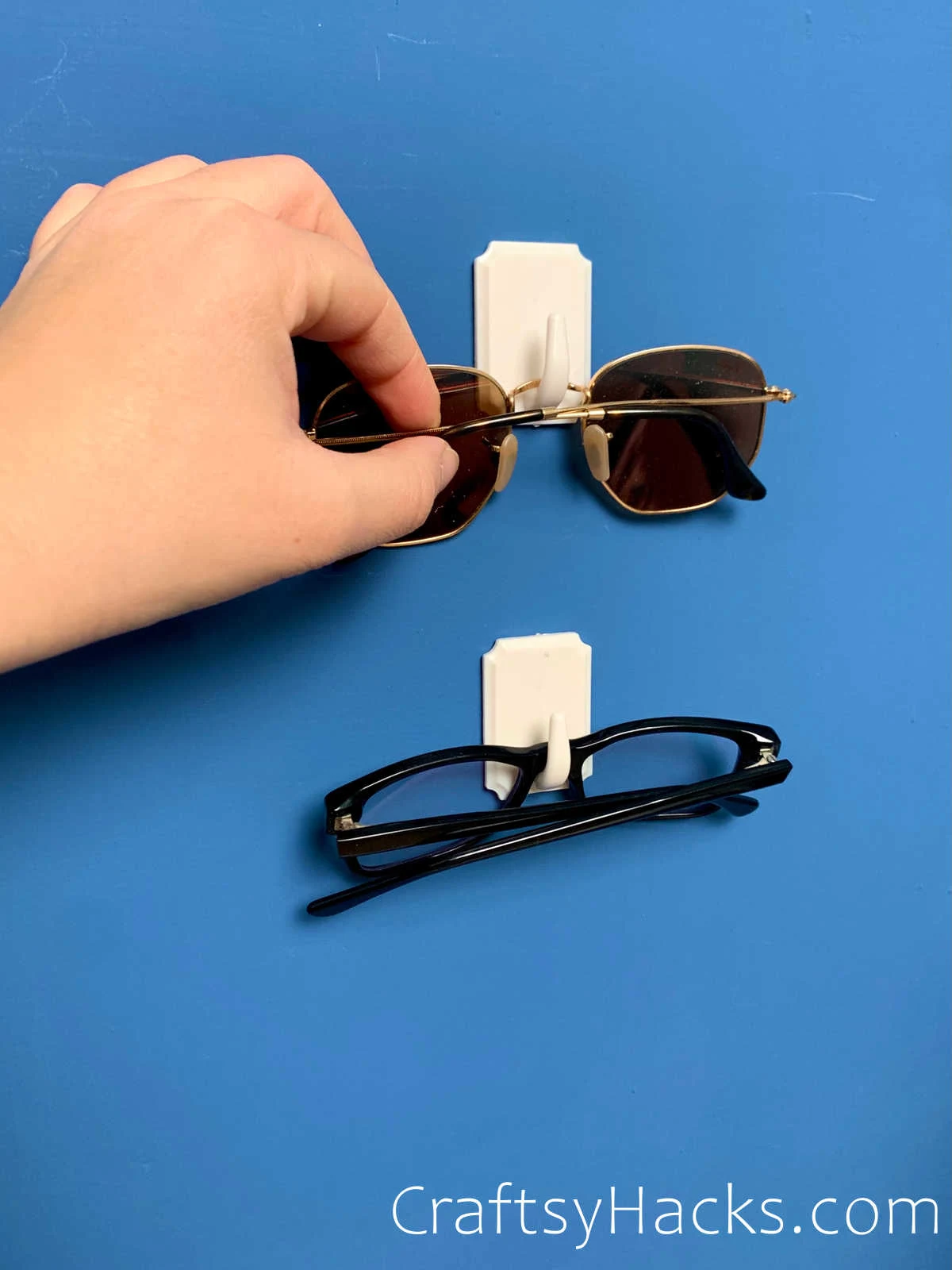 organize sunglasses