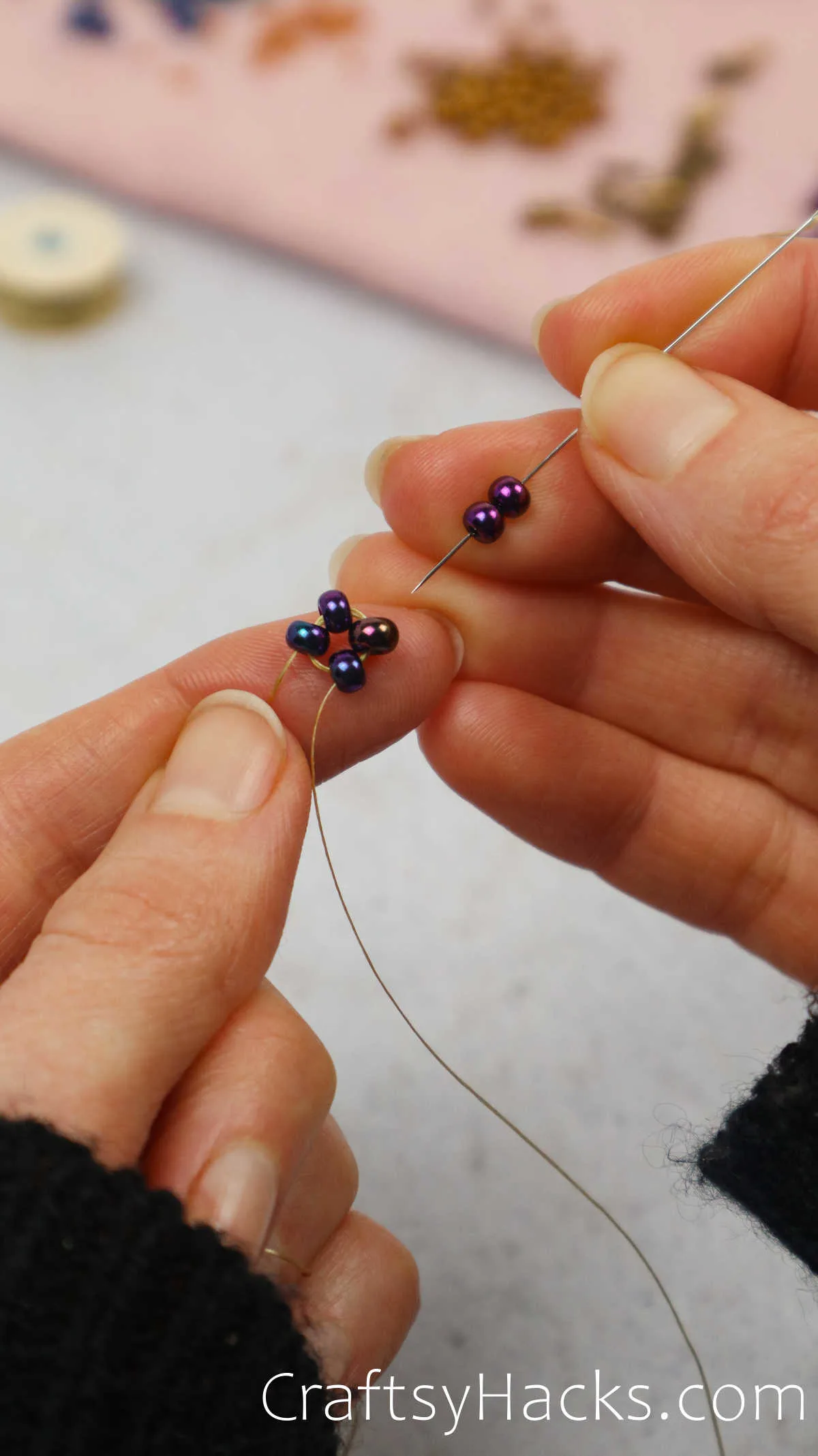 threading the beads