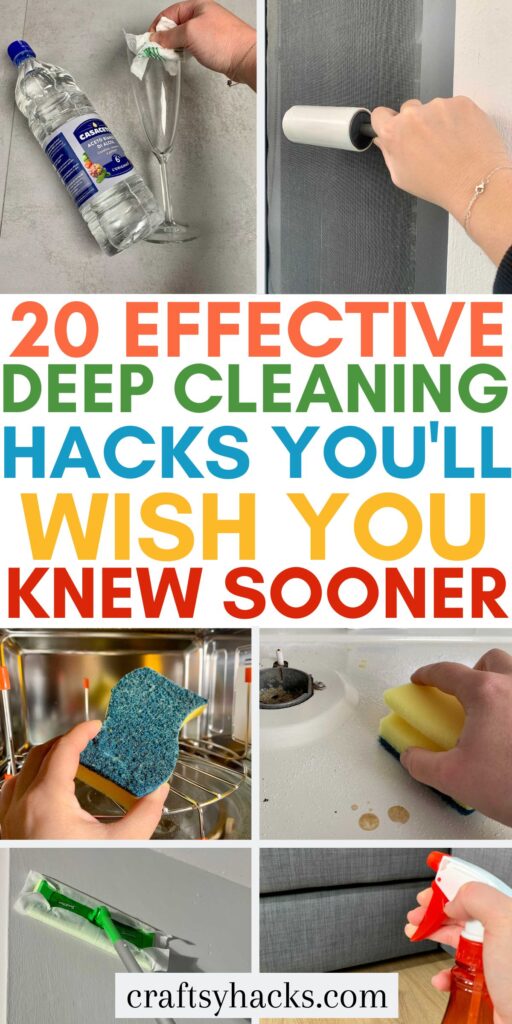 deep cleaning hacks
