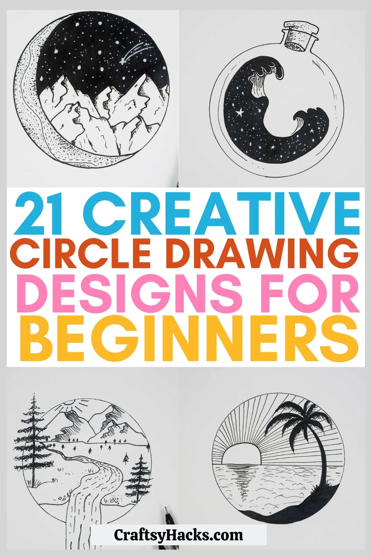 21 easy ideas for drawing circles Mindwavesa