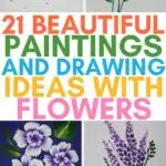 painting ideas of flowers