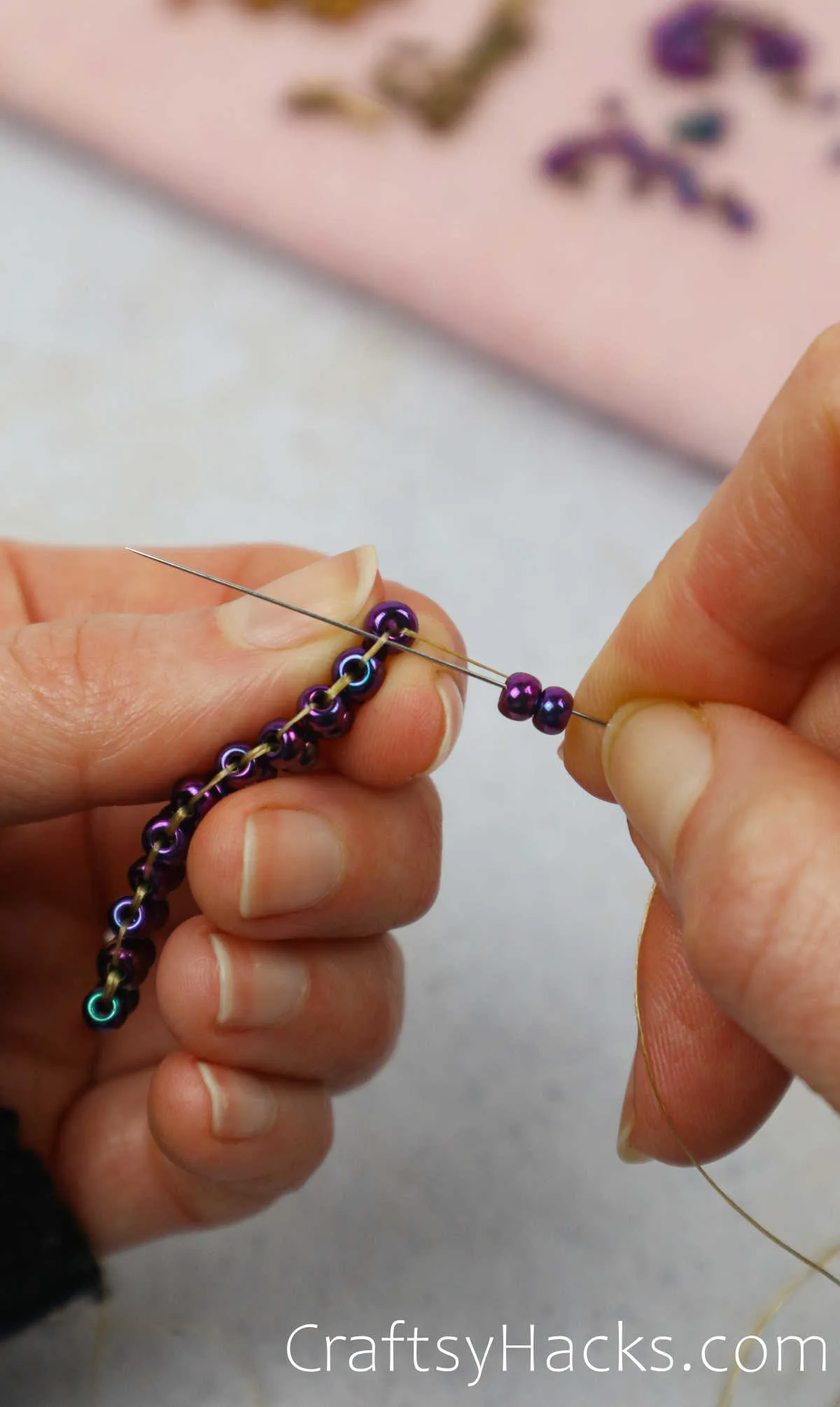 threading more beads